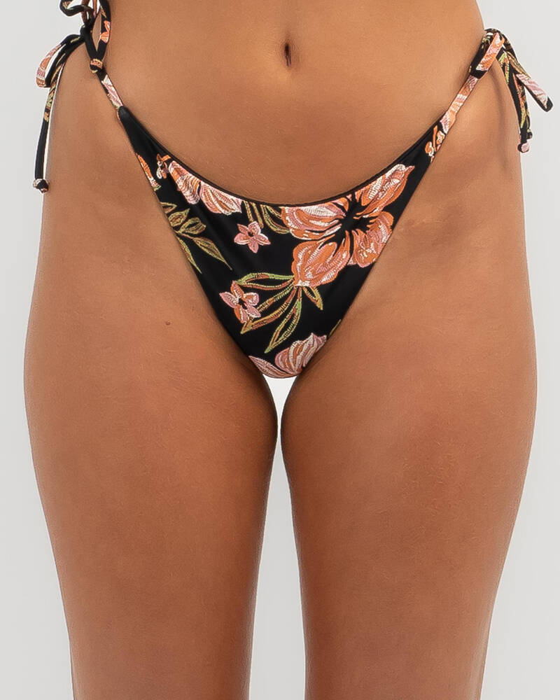 Billabong Hooked On Tropics Tanga Tie Side Bikini Bottom for Womens