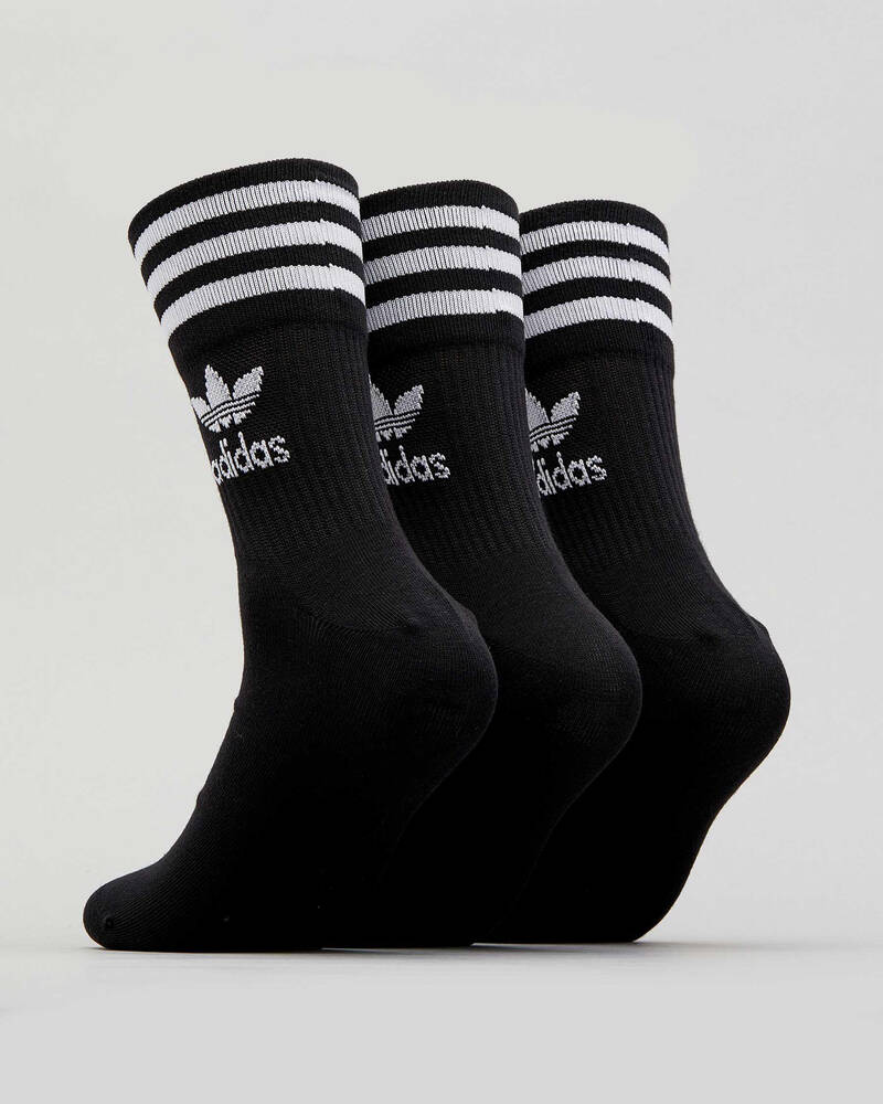 adidas Mid Cut Crew Socks 3 Pack for Mens