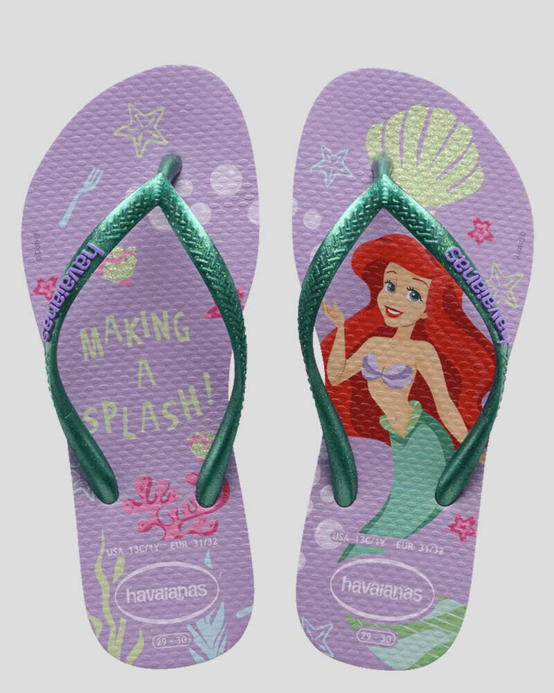 Havaianas Kids' Slim Princess Ariel Thongs for Womens