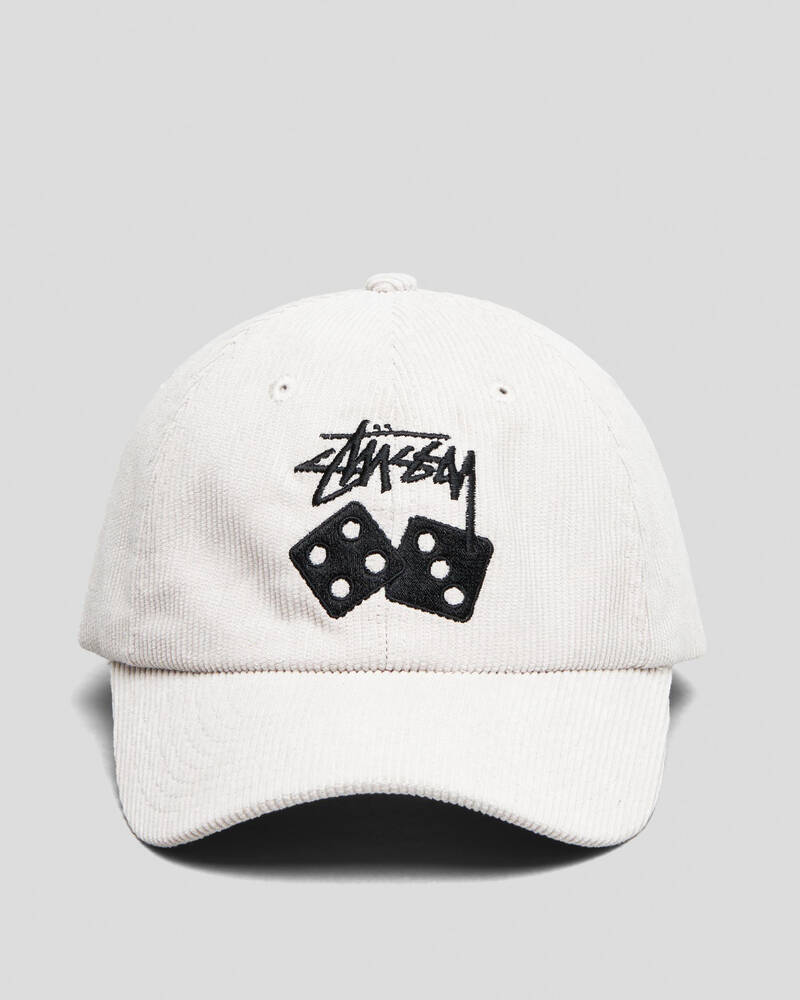 Stussy Two Dice Cord Low Pro Cap for Mens