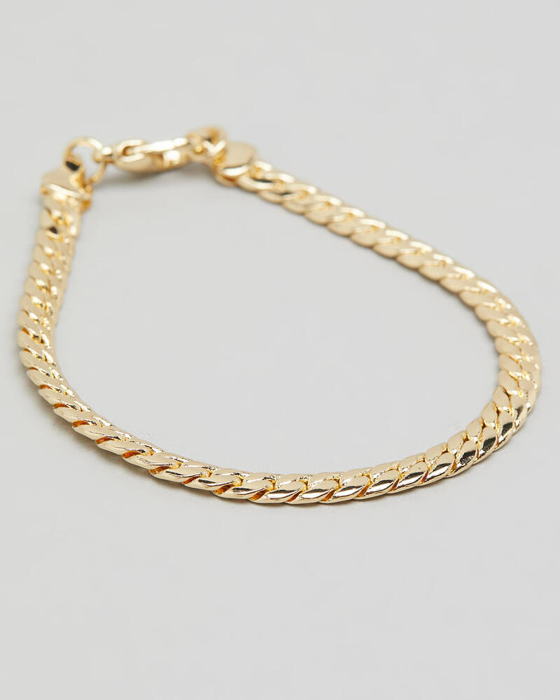 Classics 77 Gold Plaited Chain Bracelet for Mens