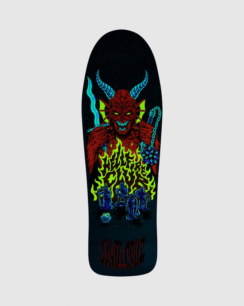 Santa Cruz Stranger Things Hellfire Pit 10" Skateboard Deck for Unisex