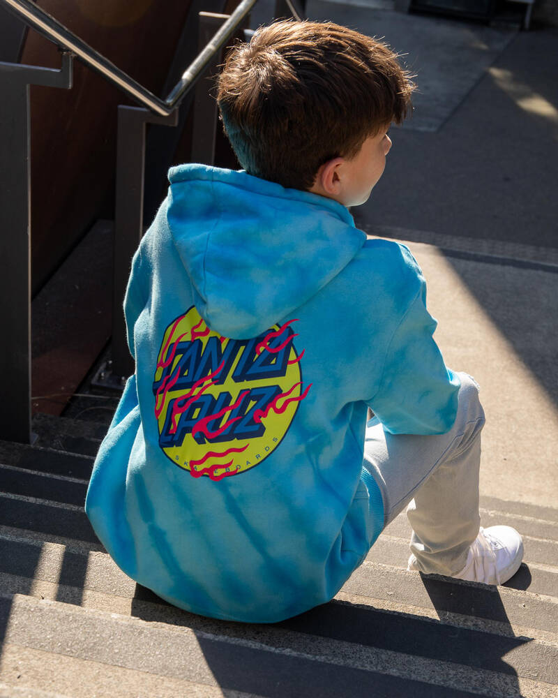 Santa Cruz Boys' Inferno Stacked Strip Dot Hoodie for Mens