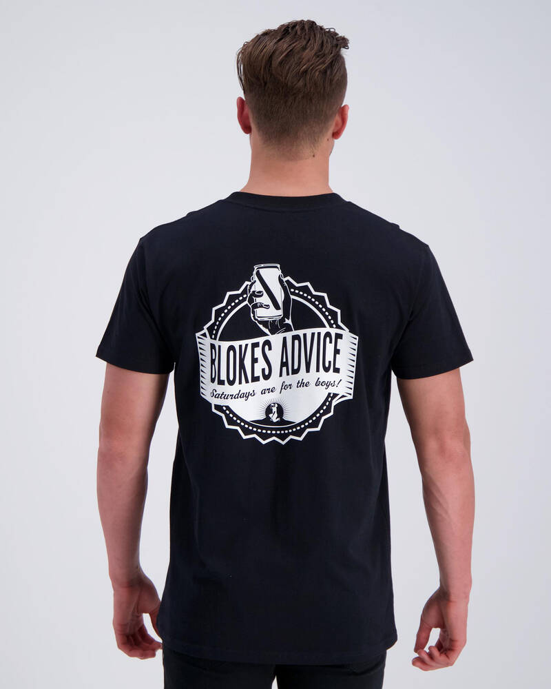 Blokes Advice Saturdays Are For The Boys T-Shirt for Mens