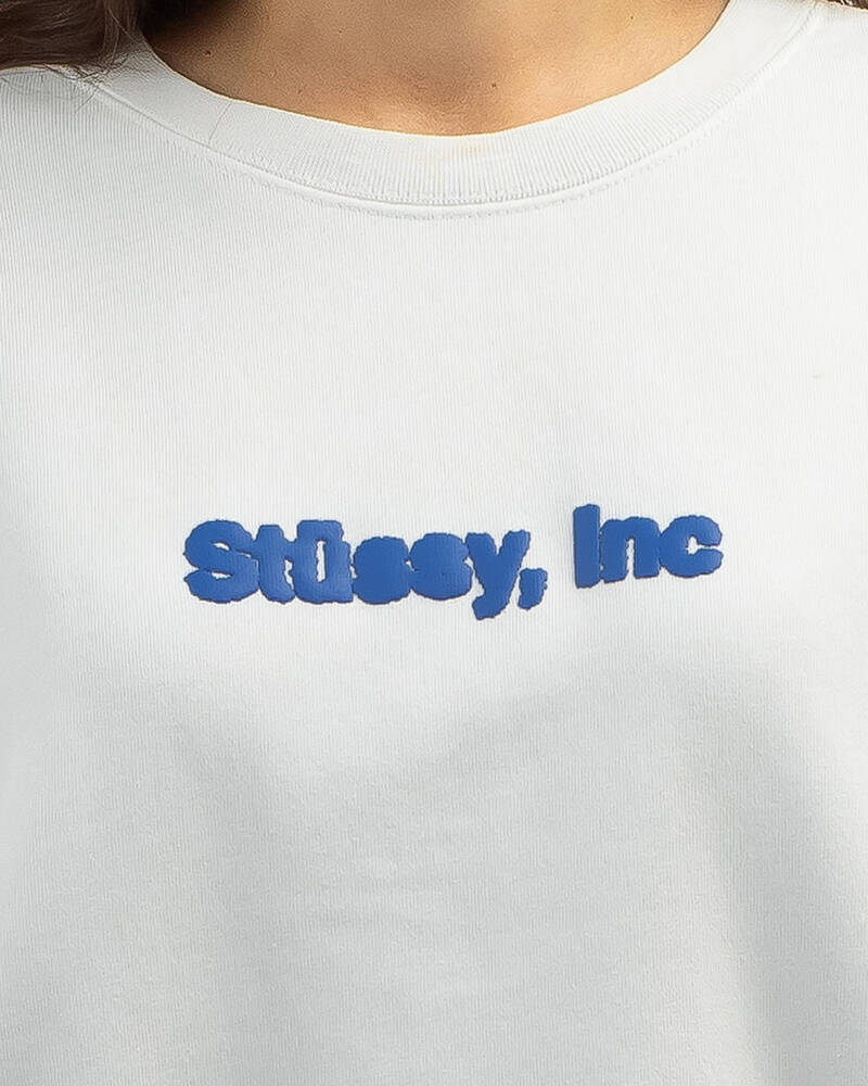 Stussy Wiki Oversized Crew Sweatshirt for Womens