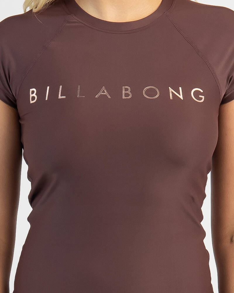 Billabong Serenity Foil Short Sleeve Rash Vest for Womens