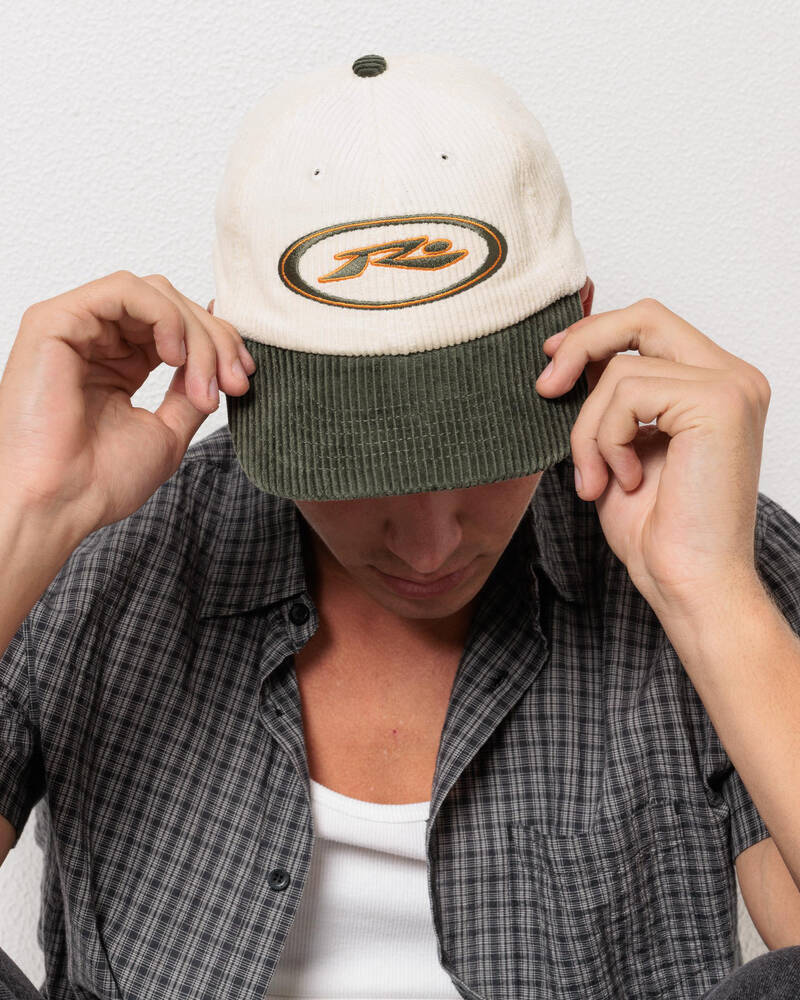 Rusty Orbit Cord Six Panel Cap for Mens