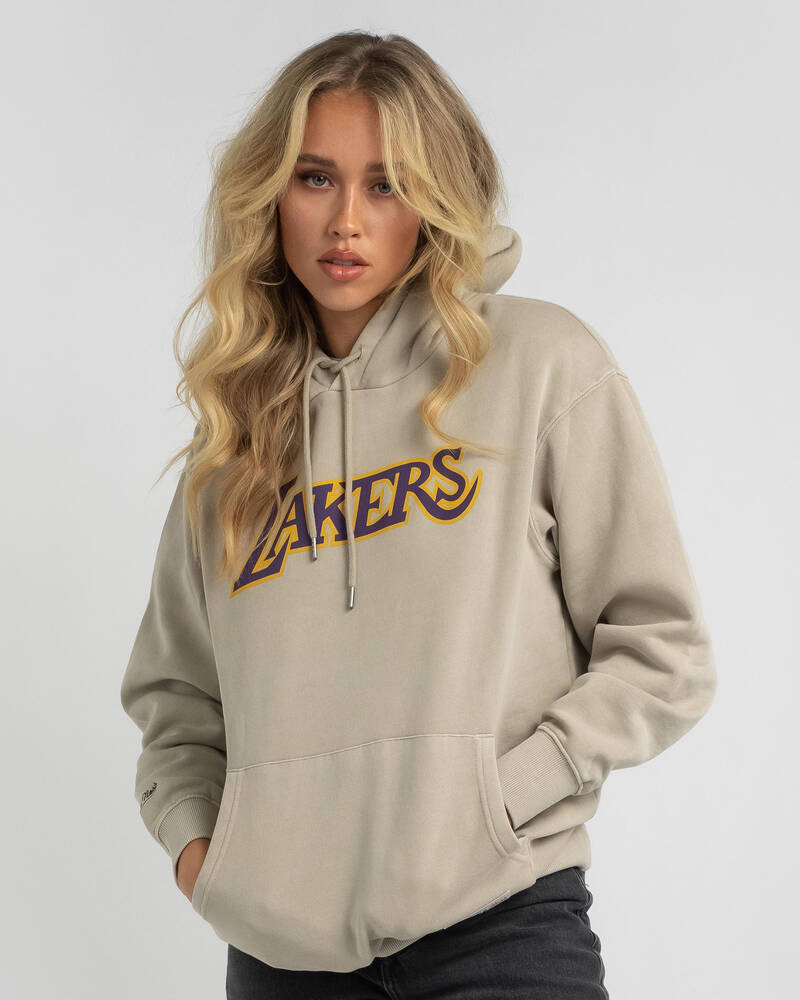 Mitchell & Ness LA Lakers Vintage Classic Logo Hoodie for Womens