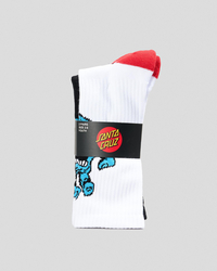 Santa Cruz Boys' Opus Screaming Hand Long Crew Socks 2 Pack for Mens image number null
