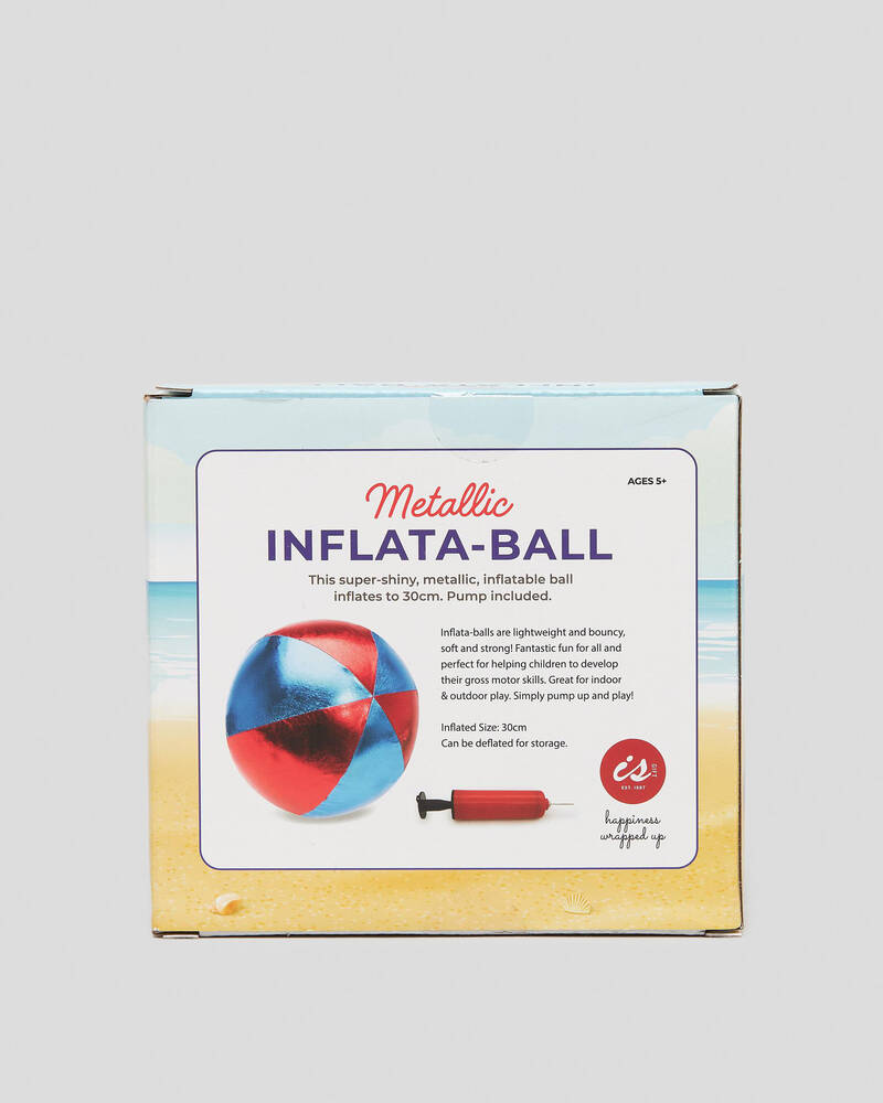 Get It Now Metallic Inflatable Medium Ball for Unisex