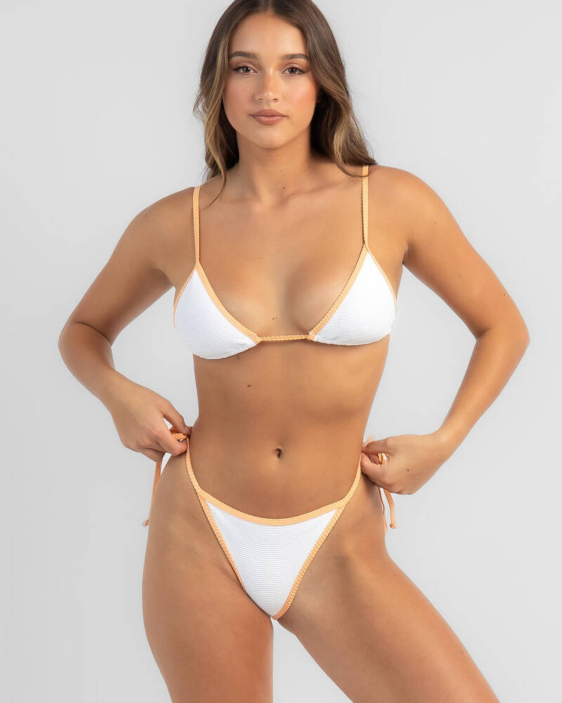 Topanga Neve Rib Cheeky Tie Bikini Bottom for Womens