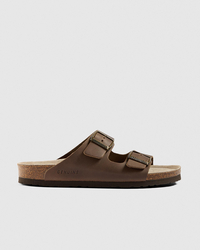 GENUINS Hawaii Oiled Leather Sandals for Mens image number null