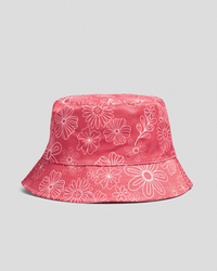 Santa Cruz Girls' Vibes Repeat Mono Bucket Hat for Womens image number null