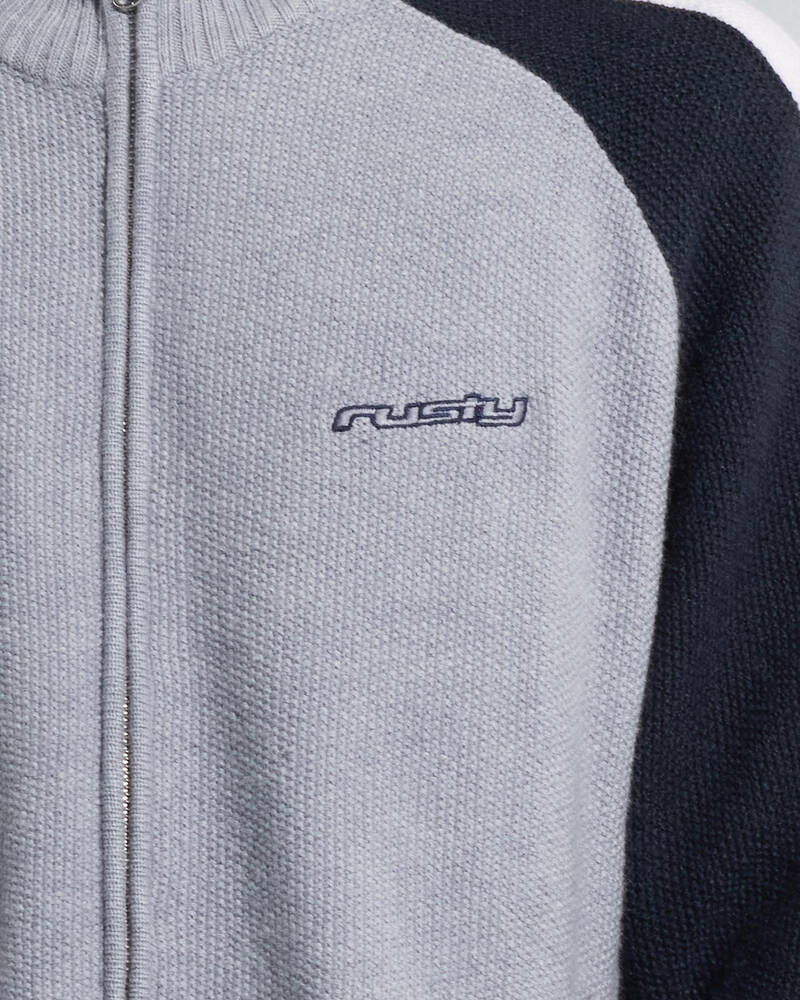 Rusty Sparsity Knitted Bomber for Mens