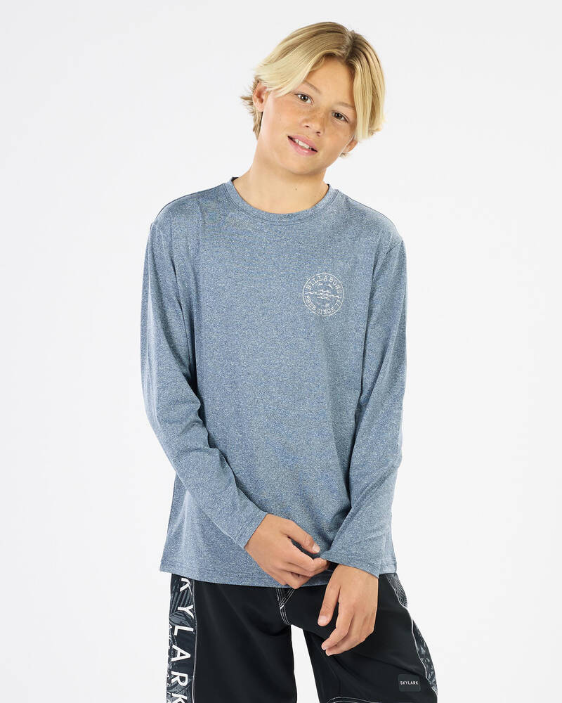 Billabong Boys Big Wave Daz Long Sleeve Rash Vest for Mens
