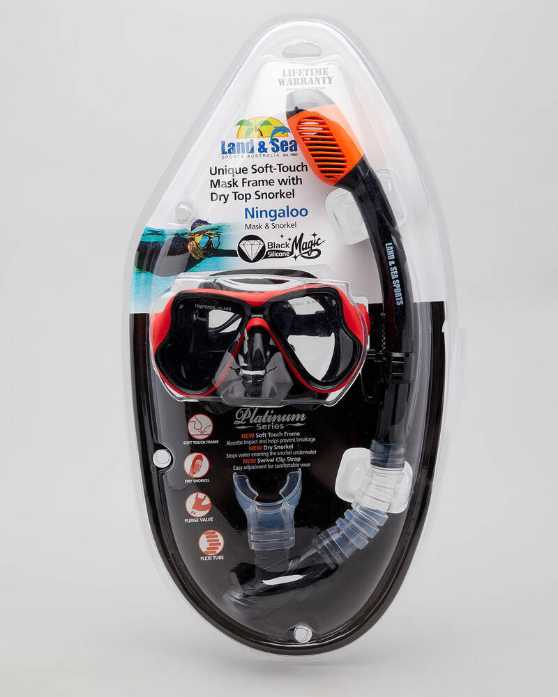 Land & Sea Sports Ningaloo Mask & Snorkel Set for Mens