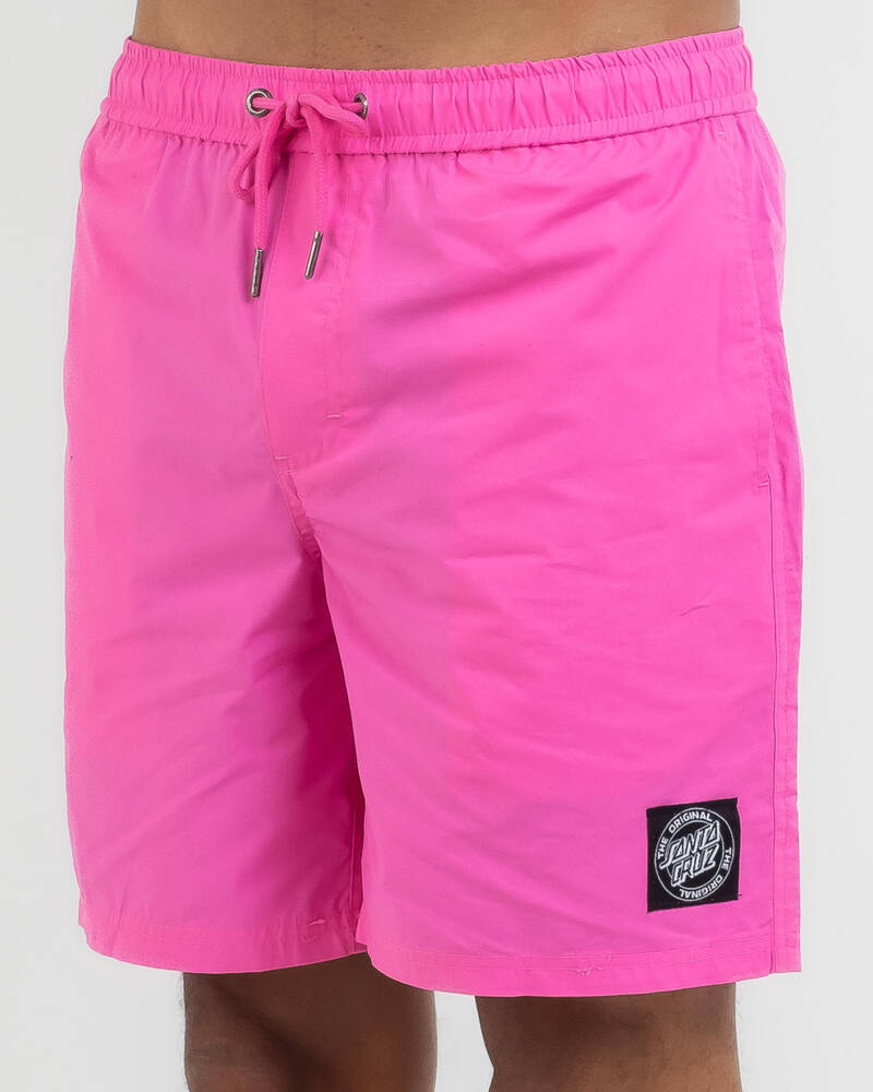 Santa Cruz MFG Cruzier Solid Elastic Waist Shorts for Mens