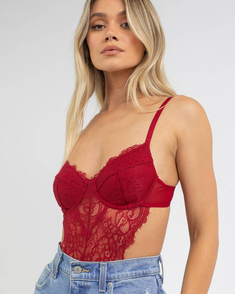 Luvalot Bed And Breakfast Lace Bodysuit for Womens