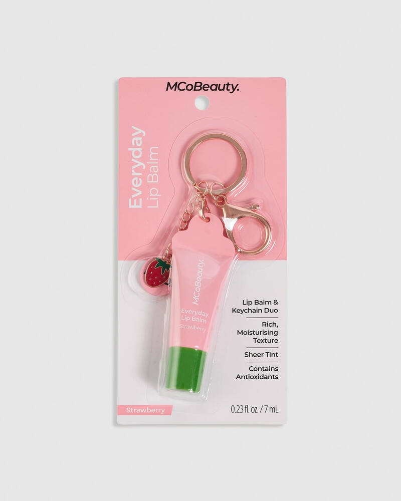 MCo Beauty Everyday Lip Balm Bag Charm for Womens