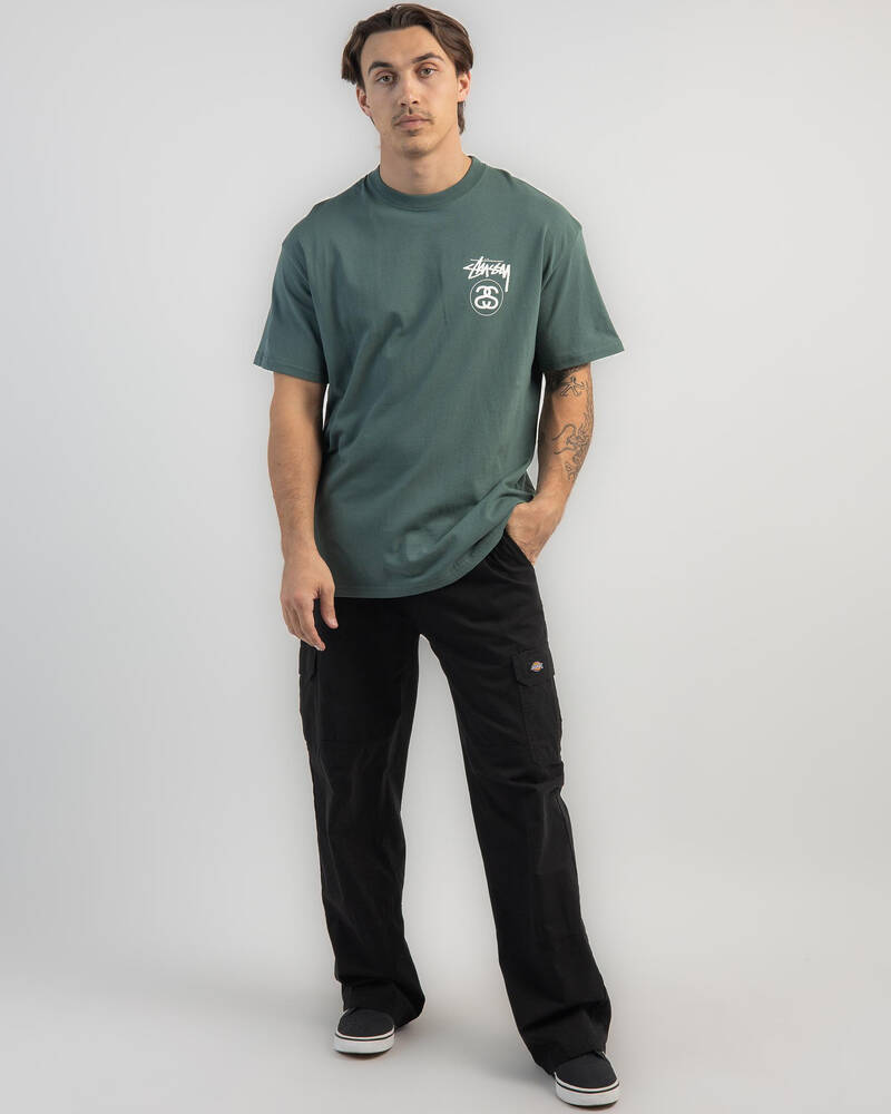 Stussy Solid Stock Link T-Shirt for Mens