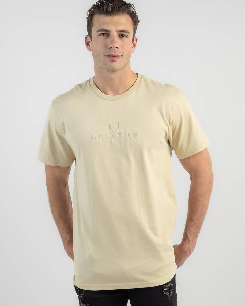 Brixton Alpha Thread T-Shirt for Mens