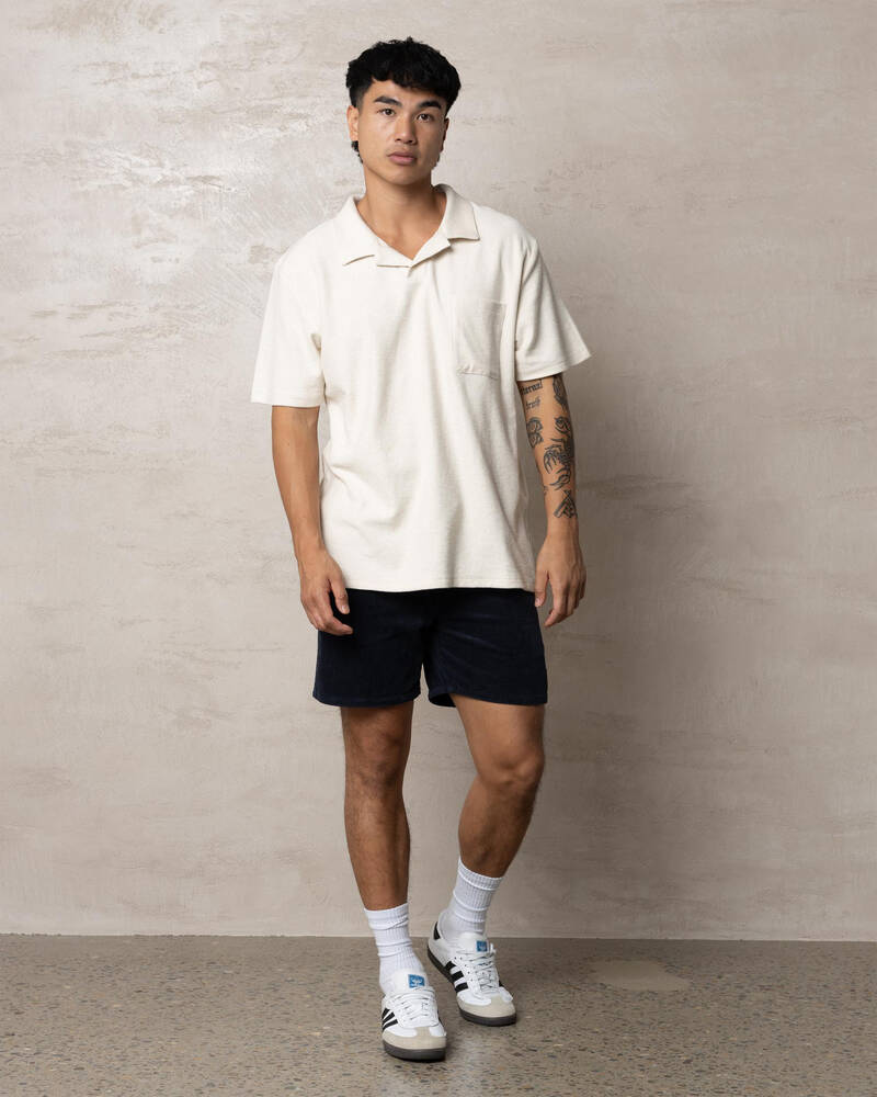 Rhythm Vintage Terry Polo Shirt for Mens