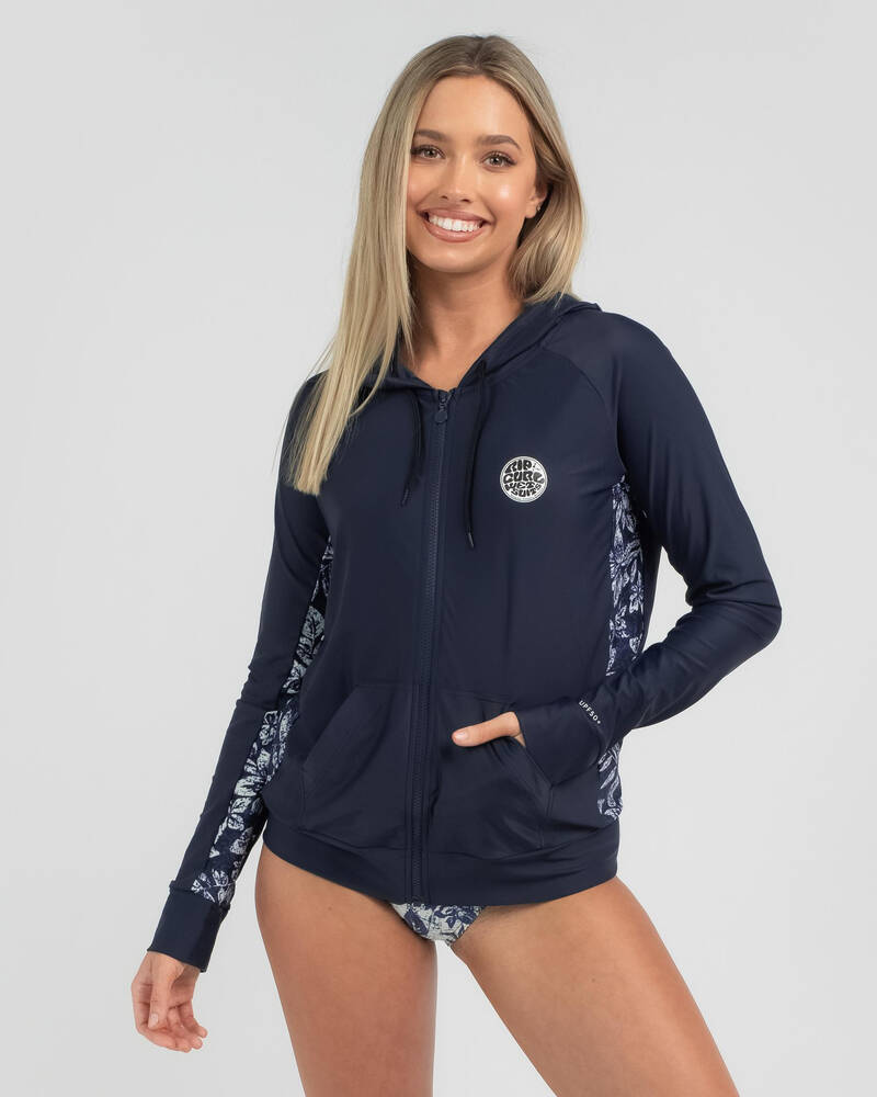 Rip Curl Surf Hood Long Sleeve Rash Vest for Womens