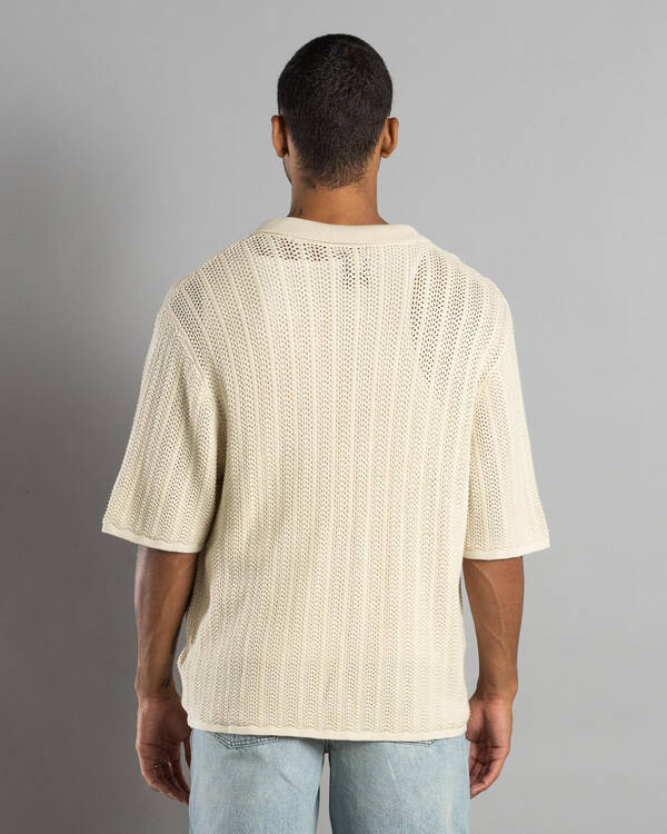 RVCA Crochet Short Sleeve Shirt for Mens