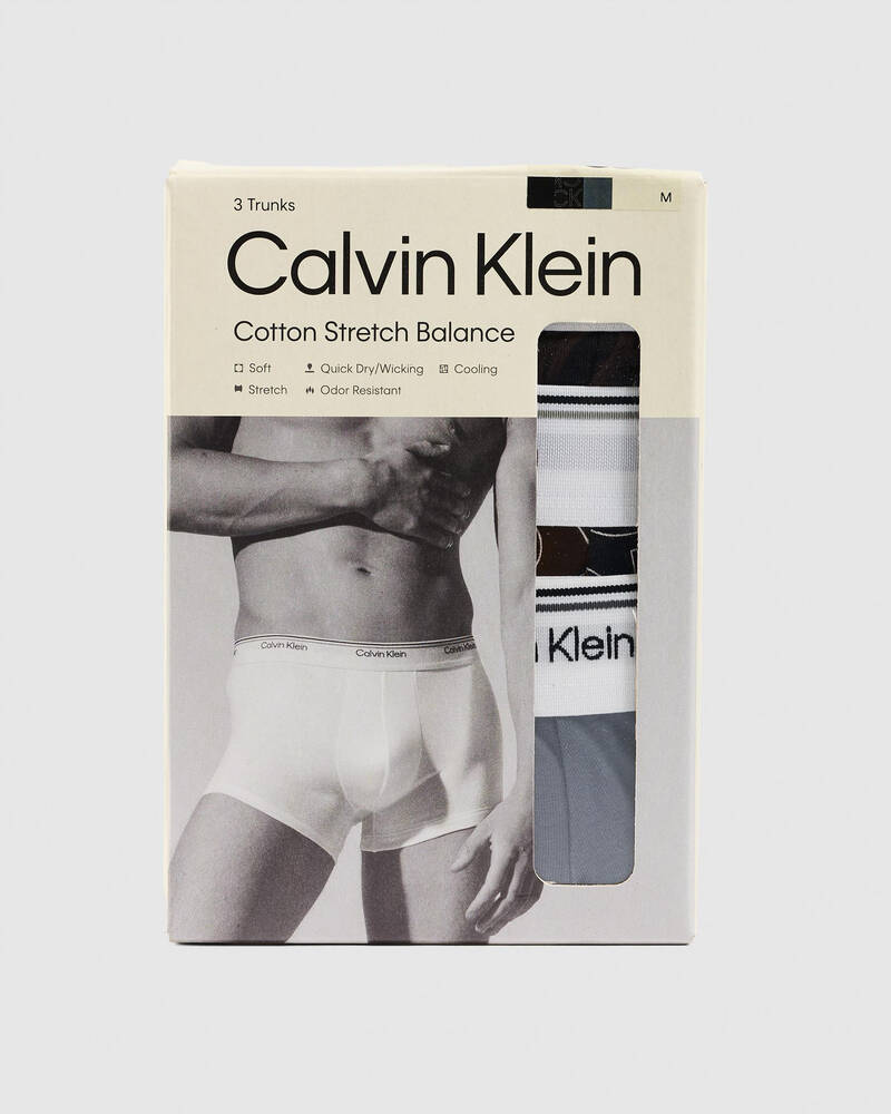 Calvin Klein Balance Trunk 3 Pack for Mens