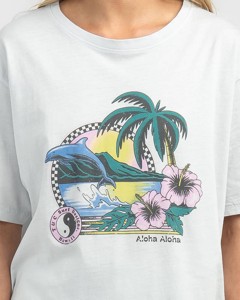 Town & Country Surf Designs Aloha Holiday T-Shirt for Womens
