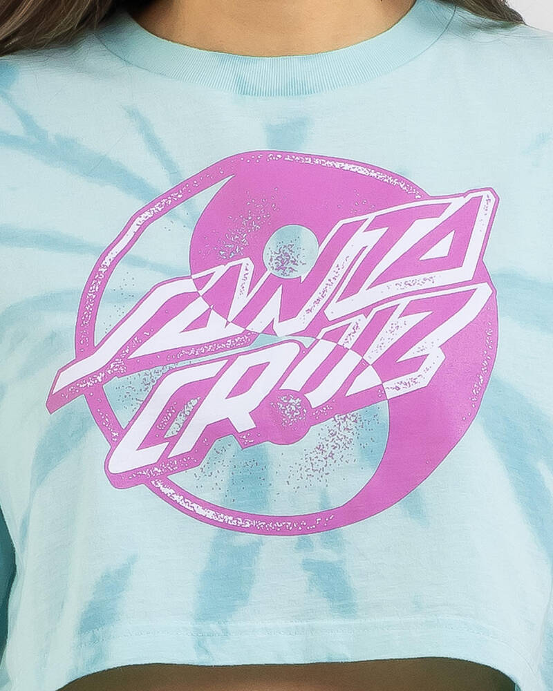 Santa Cruz Yin Yang Dot Cropped T-Shirt for Womens