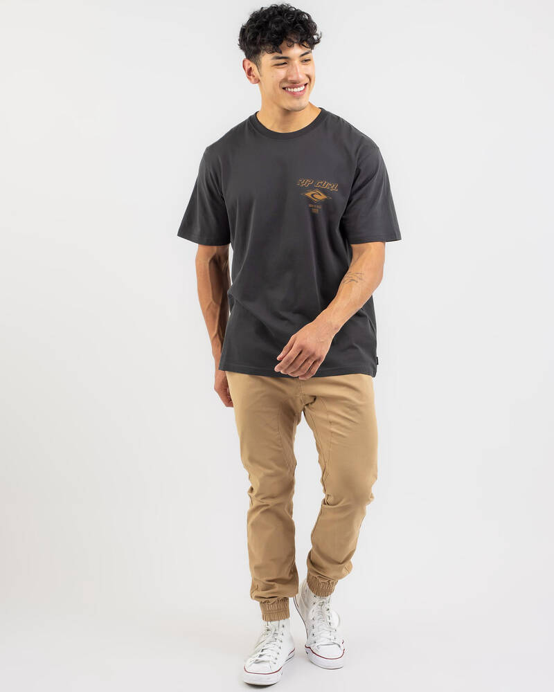 Rip Curl Fade Out Icon T-Shirt for Mens