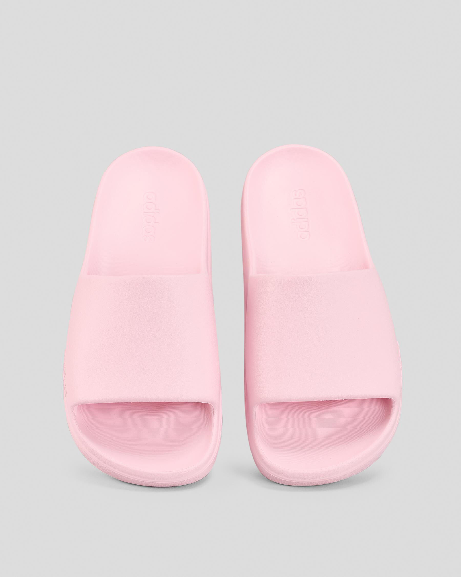 adidas Adilette Lumia Slide Sandals In Clear Pink/clear Pink/clear