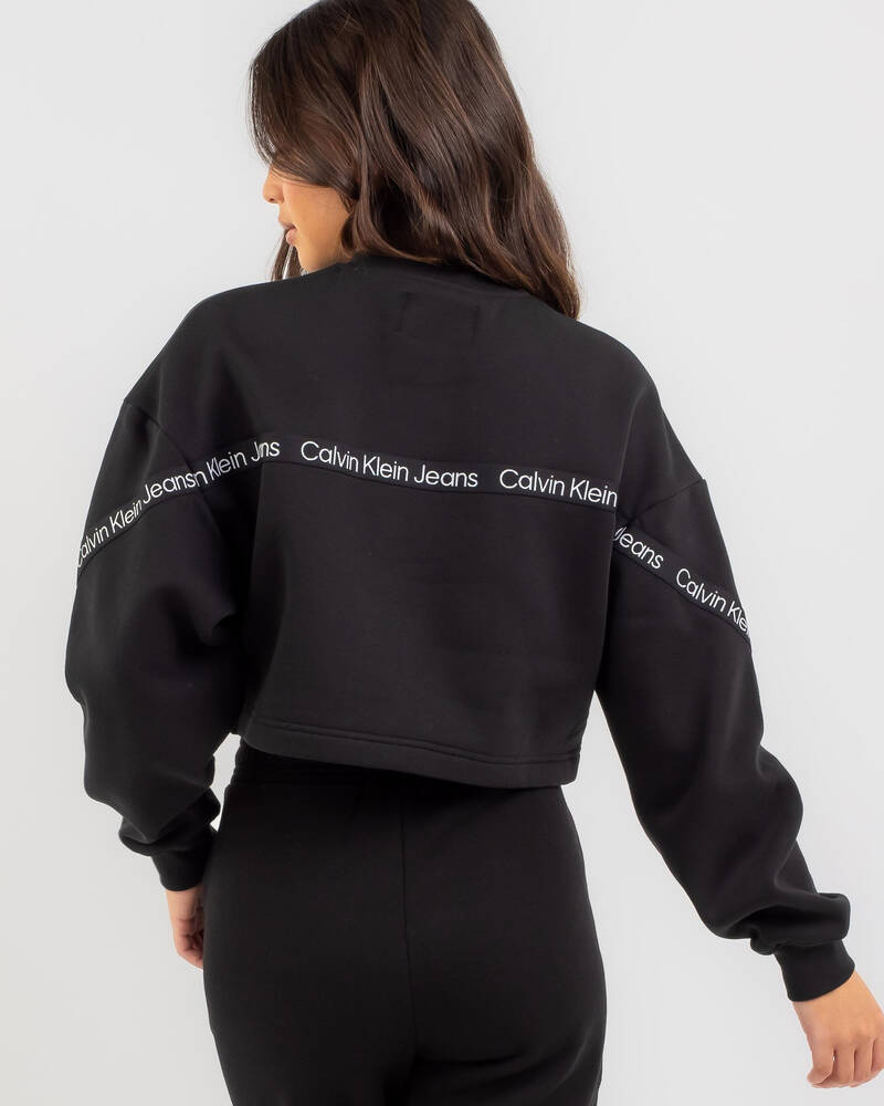 Calvin Klein Logo Tape Sweatshirt for Womens