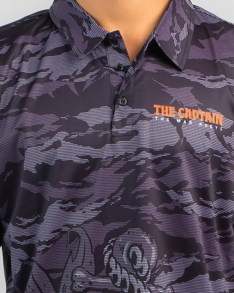 The Mad Hueys Captain Wheel Fishing Jersey for Mens