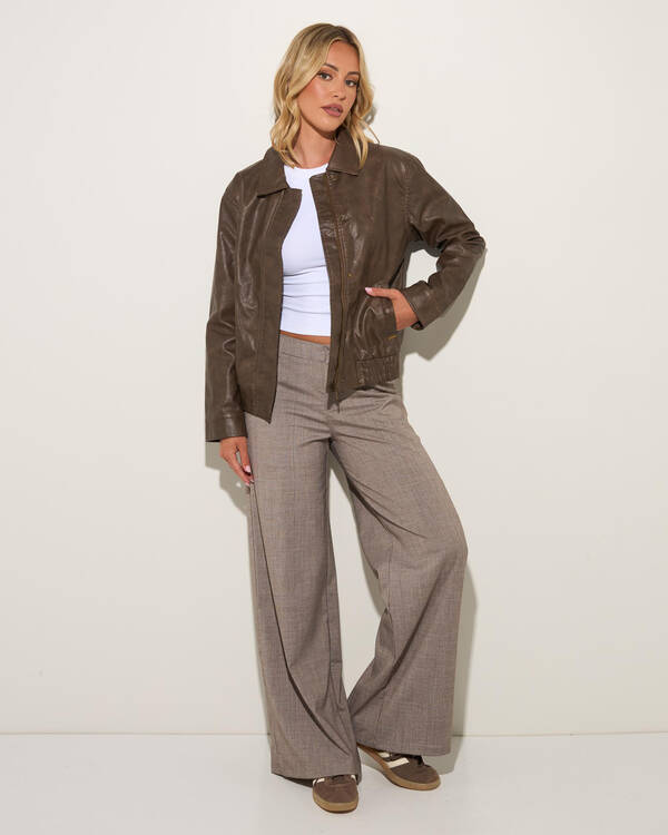 Ava And Ever Harley Faux Leather Jacket for Womens