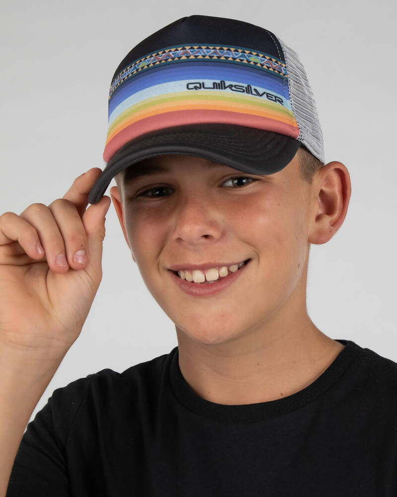 Quiksilver Toddlers' Sun Faded Trucker Cap for Mens