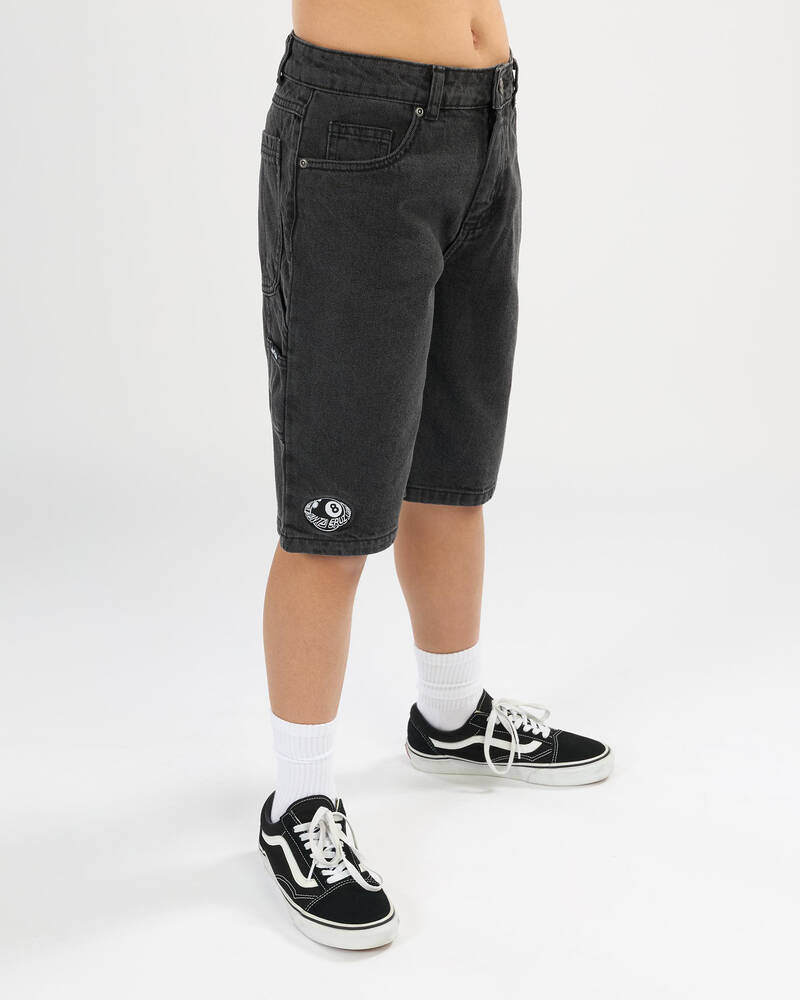 Santa Cruz Boys' Winkowski Eighth Planet Denim Shorts for Mens