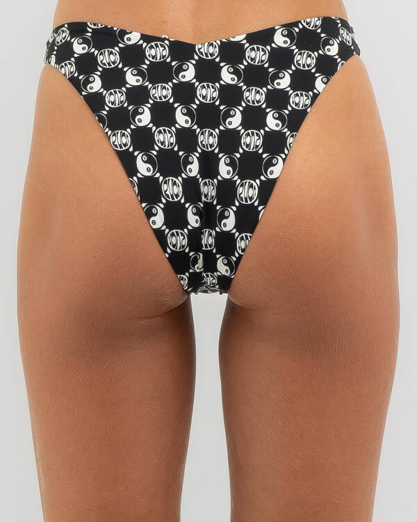 RVCA Healing Sliding Halter Triangle Bikini Top for Womens