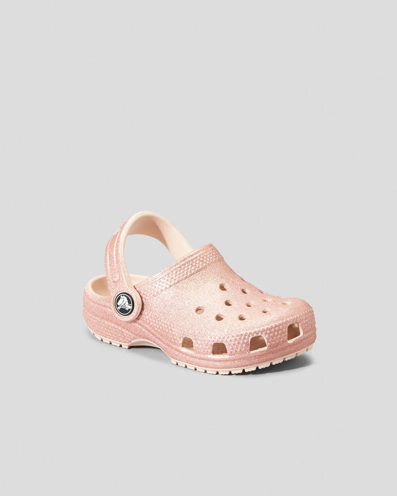 Crocs Toddlers' Glitter Clog Sandals for Unisex