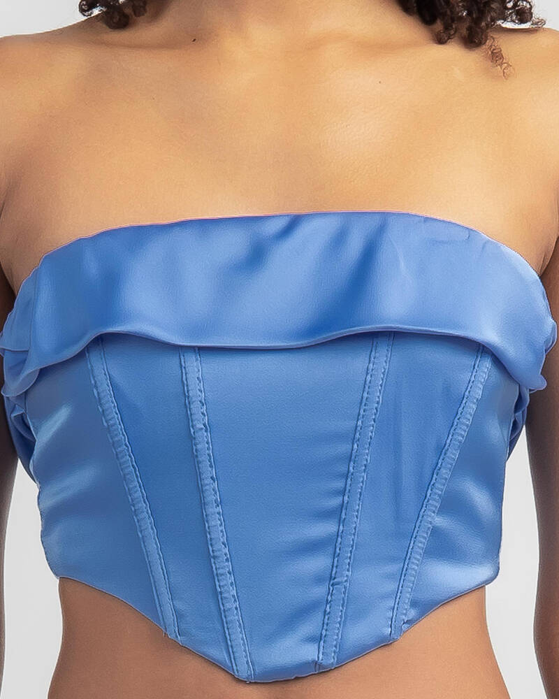 Alive Girl Lindsay Satin Corset Top for Womens