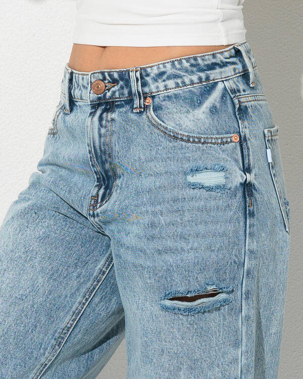 DESU Haze Low Waist Wide Leg Jeans for Womens