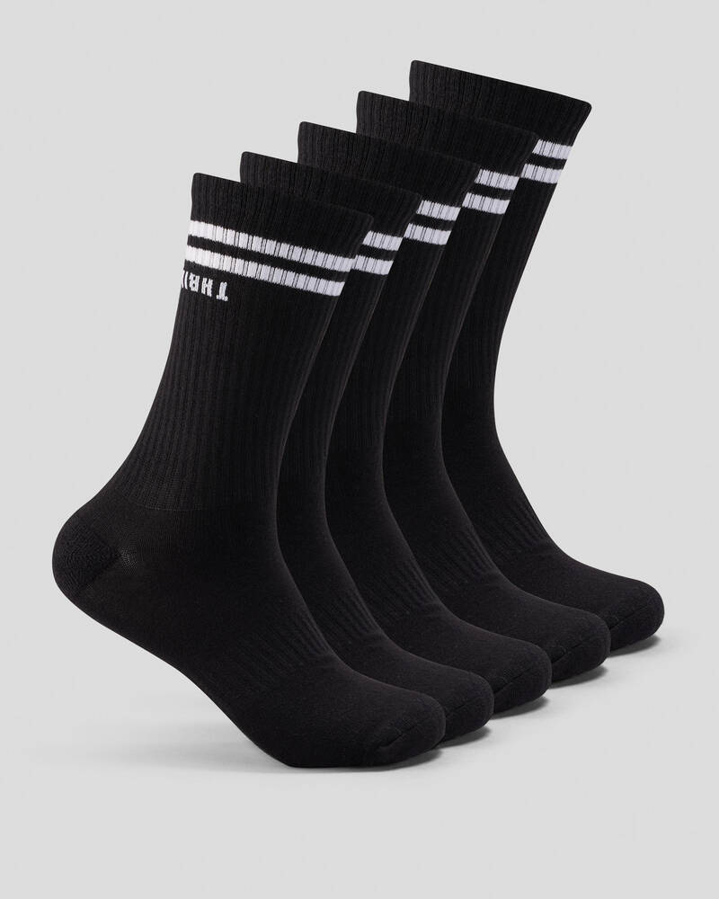 Thrills Minimal 5 Pack Socks for Unisex