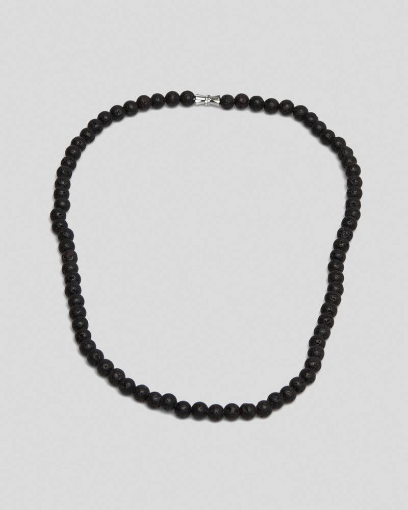 Classics 77 Lava Bead Necklace for Mens