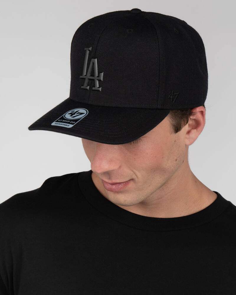 Forty Seven Los Angeles Dodgers Caster Chrome MVP Snapback Cap for Mens