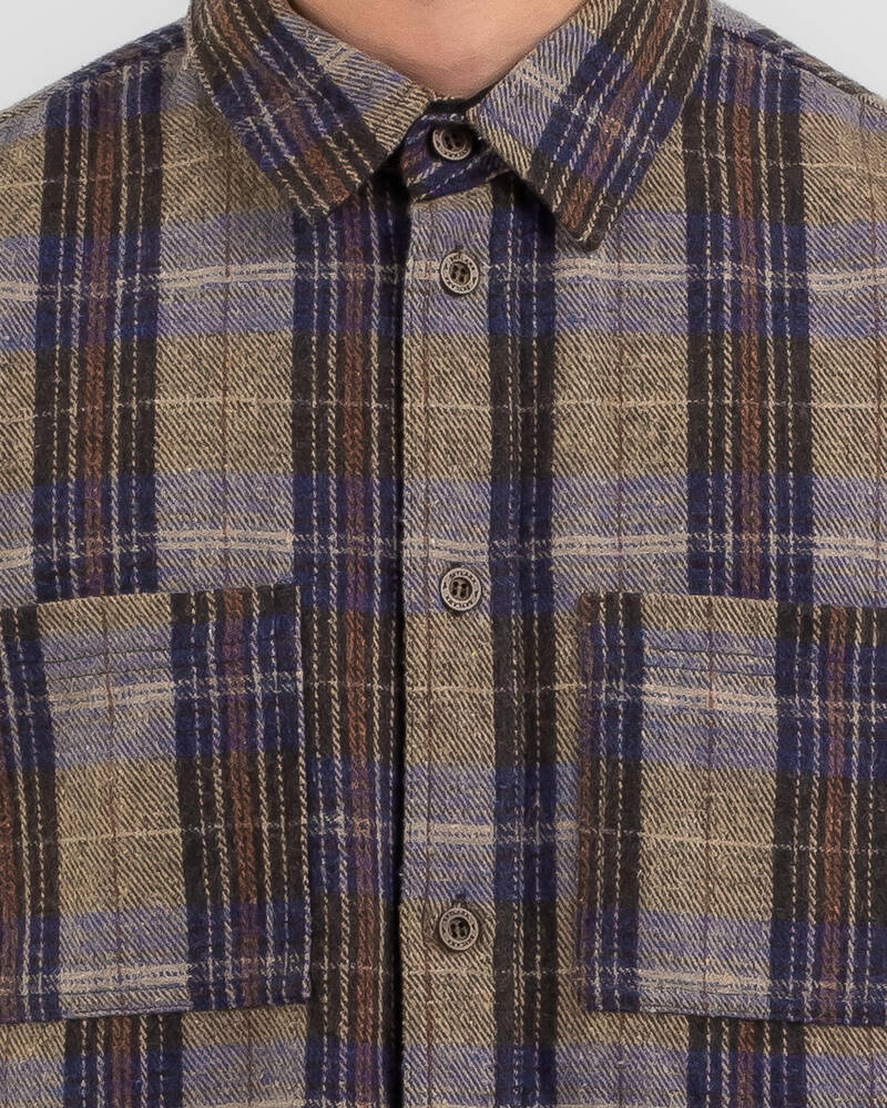 Skylark Tweed Long Sleeve Flannel Shirt for Mens