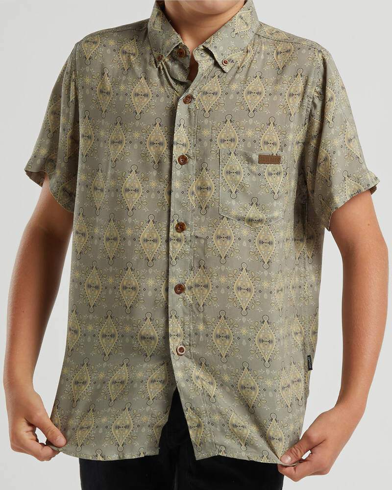 Skylark Boys' Script Short Sleeve Shirt for Mens