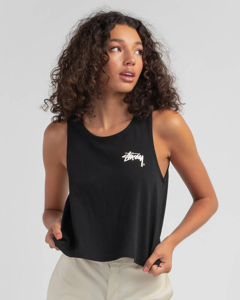 Stussy Shadow Stock Relaxed Tank Top for Womens