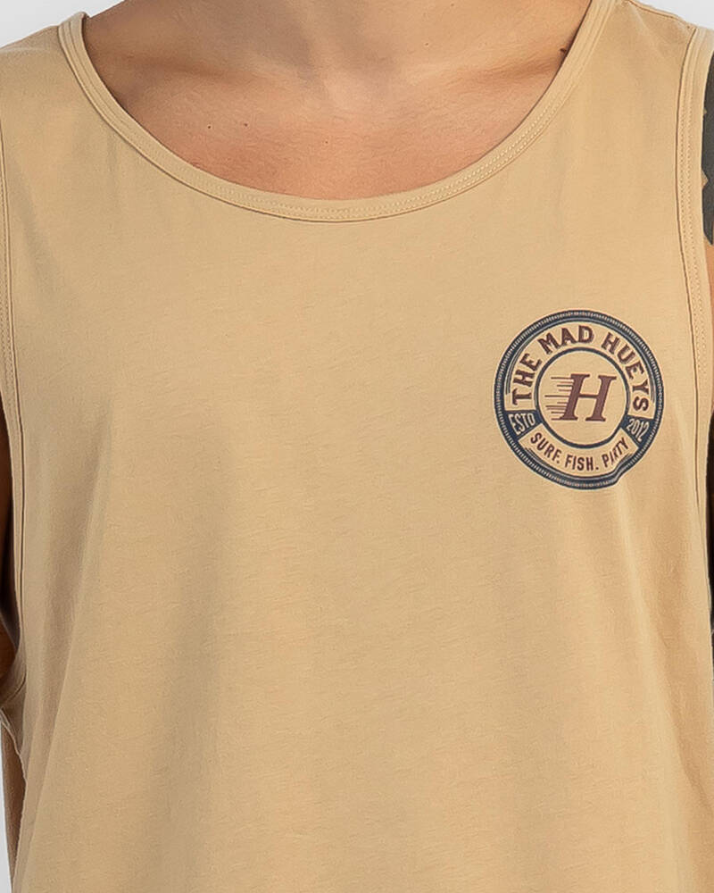 The Mad Hueys Surf Fish Party Singlet for Mens