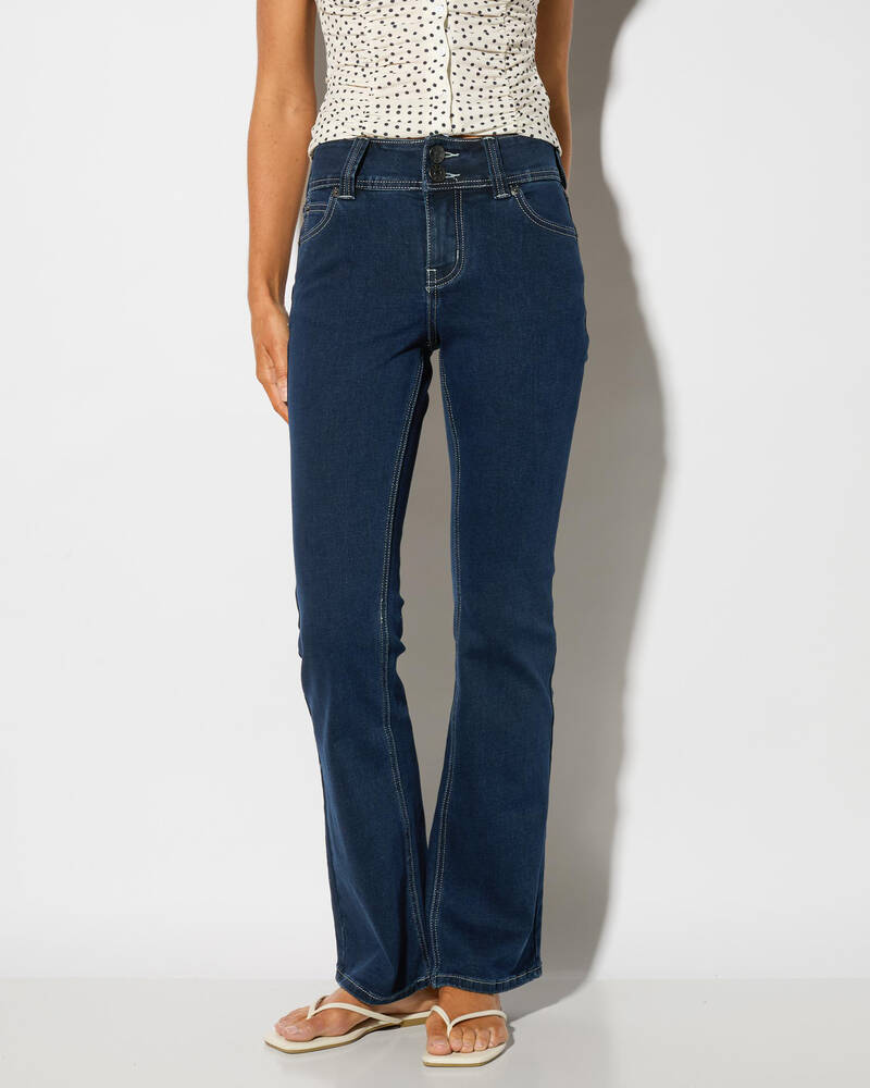 DESU Jawbreaker Low Waist Flare Jeans for Womens